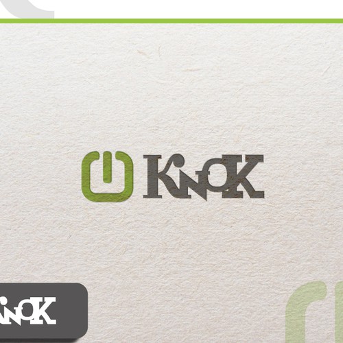 High-tech logo with the title 'KNOK'