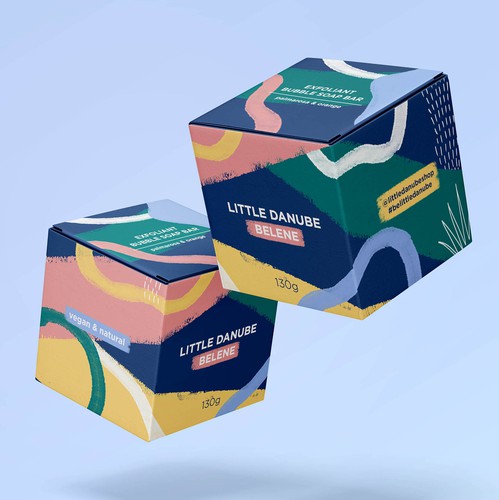 Soap packaging with the title 'Packaging concept for Little Danube'