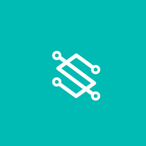 Circuit design with the title 'Logo design for open source software marketplace - sdkbin'
