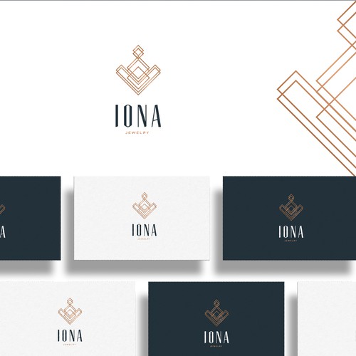Exclusive logo with the title 'Luxury Logo for Iona Jewelry'