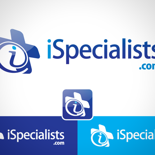Pharmacy logo with the title 'iSpecialists logo design'