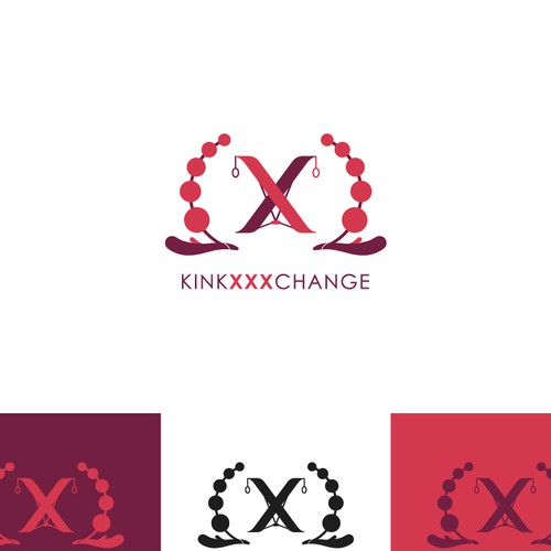 Sex shop logo with the title 'KinkXXXChange Logo'