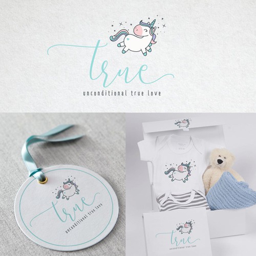 Unicorn logo with the title 'Unicorn baby brand'