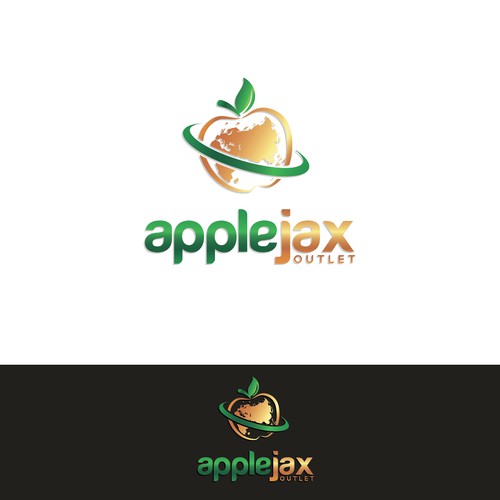 Worldwide logo with the title 'Golden apple'