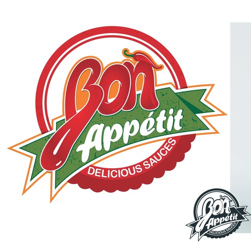 Tomato logo with the title 'Logo for Tomato Sauce'