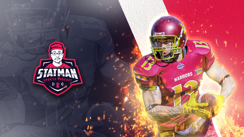 Wallpaper design with the title 'Simple Wallpaper concept for Statman Podcast'