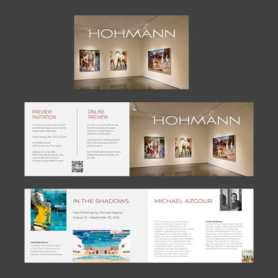 Art Gallery Preview Invitation folded card