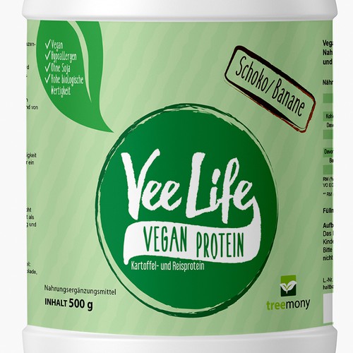 Vegan label with the title 'Green Style'