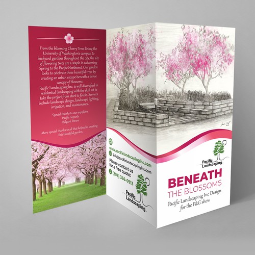 Captivating design with the title 'Pacific Landscaping Inc. broshure'