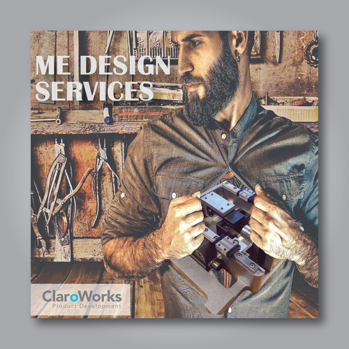 Mechanic design with the title 'Trade show poster'