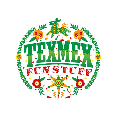 Festival logo with the title 'TEXMEX FUN STUFF'