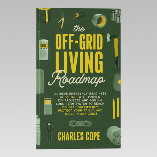 Travel book cover with the title 'Book Cover Design for Survival Tips'