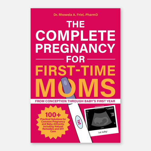 Pregnancy design with the title 'The Complete Pregnancy For First-Time Moms'