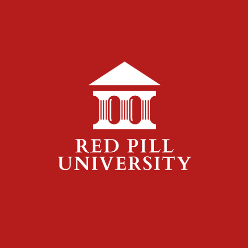 University logo with the title 'Logo for Red Pill University'