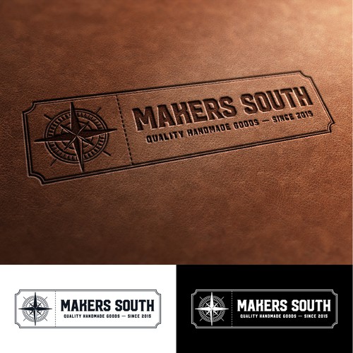Ticket logo with the title 'Makers South Logo'