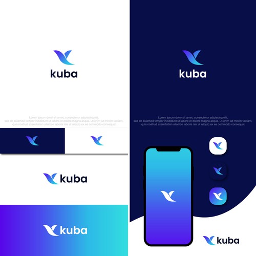 Cryptocurrency logo with the title 'Logo for a crypto-powered high interest savings app'