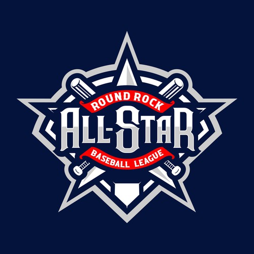 Sports logo with the title 'Round Rock All-Stars'