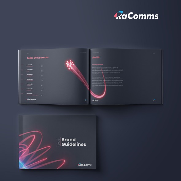 Communications brand with the title 'Branding Identity'
