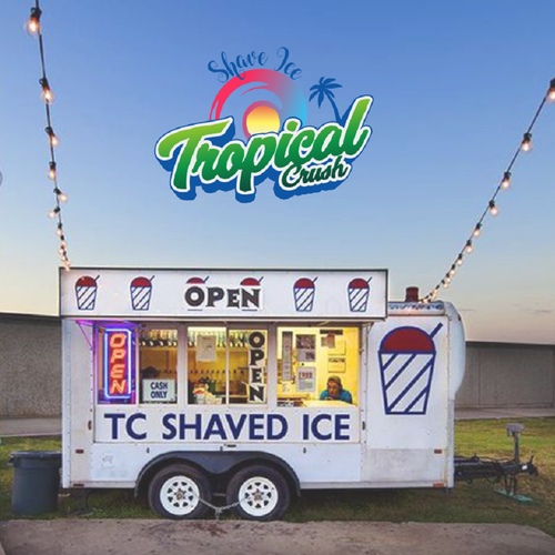 Shave ice logo with the title 'shave ice logo in hawaii'