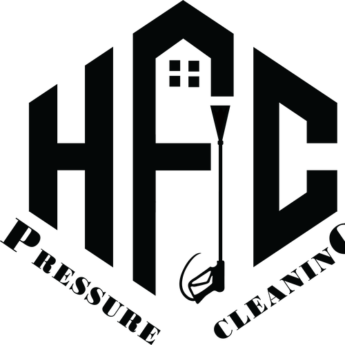 Service brand with the title 'HFC Logo design'