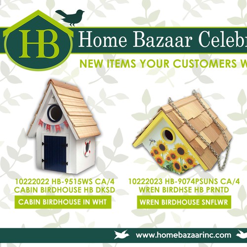 Spring design with the title 'birdfest'