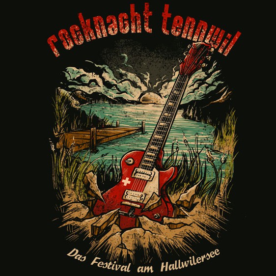Landscaping t-shirt with the title 'rocknacht tenwill'