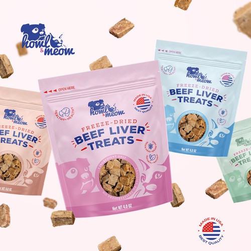 Cat packaging with the title 'Homl & meom'