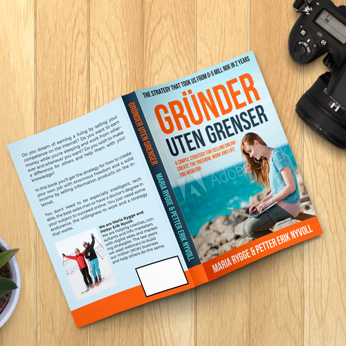 Motivational book cover with the title 'Modern Financial Strategy Book Cover Design'