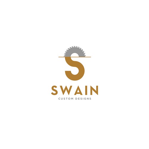 Manufacturing design with the title 'Swain Custom Designs Logo'