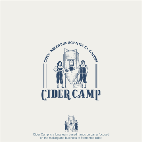 Cider logo with the title 'Logo Concept for Cider Camp'