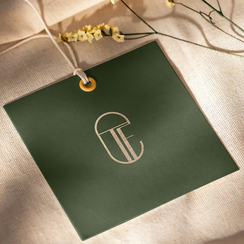 Florist design with the title 'Elegant monogram design for a floral studio'