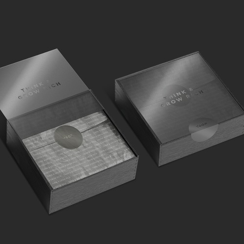 Wood texture design with the title 'think & grow rich'