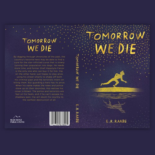 Silhouette book cover with the title 'Book Cover for Tomorrow We Die'