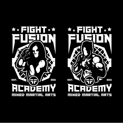 Fighting t-shirt with the title 'Fight Fusion Academy - available for sale'