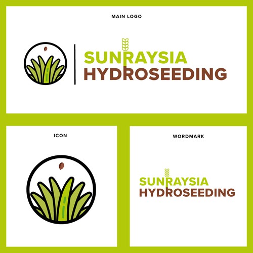 Fertilizer logo with the title 'Logo Design For Hydro seeding Company'