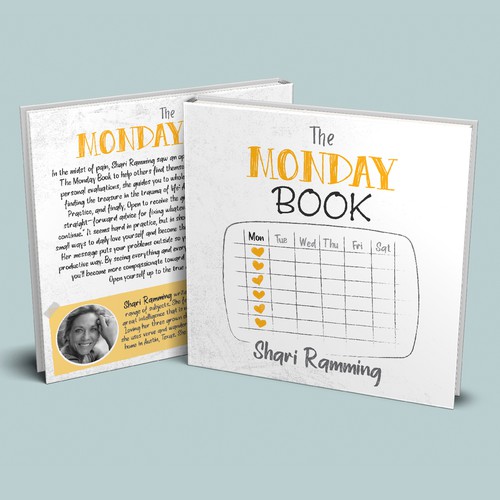 Editorial design with the title 'The Monday Book'