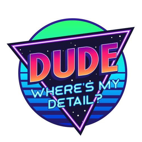 Detailing logo with the title 'Dude, Where's My Detail?'