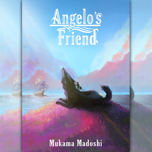 Wolf book cover with the title 'Angelo's Friend'