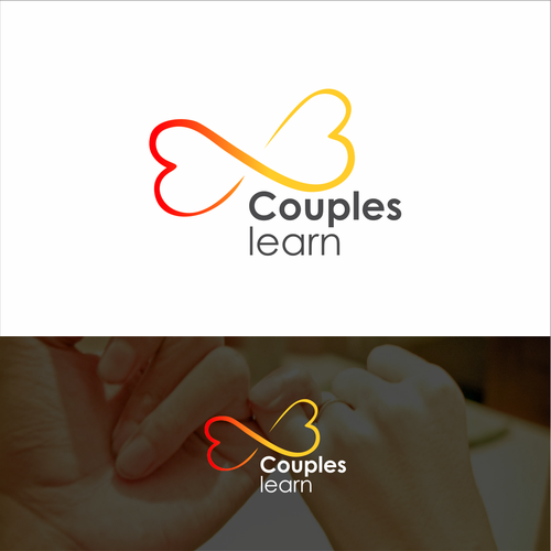Relationship logo with the title 'infinity style couple logo'