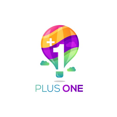 Hot air balloon design with the title 'A logo and brand identity for a fun dating app'