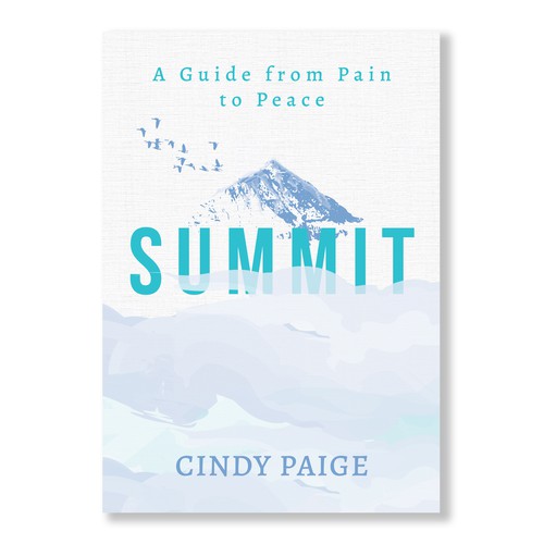 Pastel book cover with the title 'Simple, Illustrative Book Cover Design'