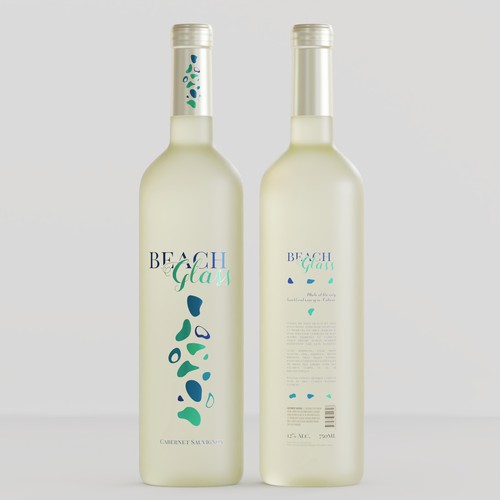 3D label with the title 'Wine Bottle Label Solely To Women'