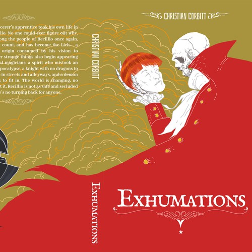 Gothic book cover with the title 'Book Cover'