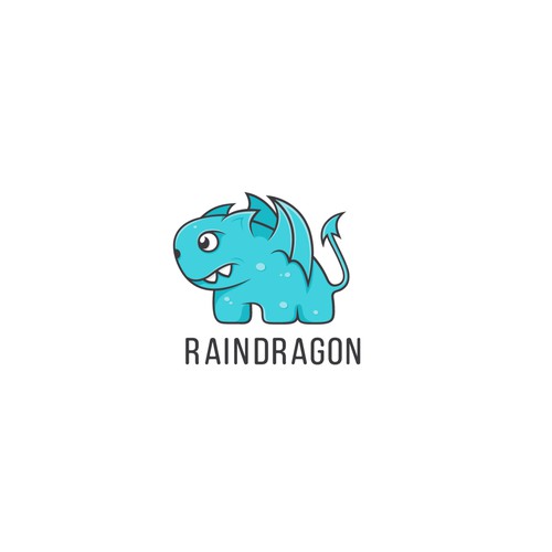 Wing logo with the title 'little  cute monster'