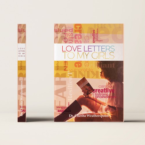 Word cloud design with the title 'Feminine Design for A Book'