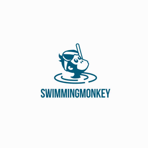 Monkey logo with the title 'logo and character'