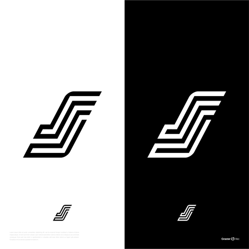 J logo with the title 'Initials JS / JJS'