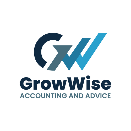 Growing logo with the title 'GrowWise - Accounting and Advice'