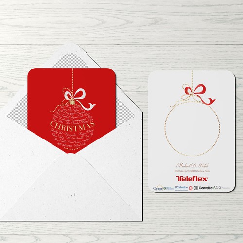 Festive design with the title 'Christmas card design'