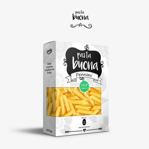 Noodles packaging with the title 'Packaging Design '